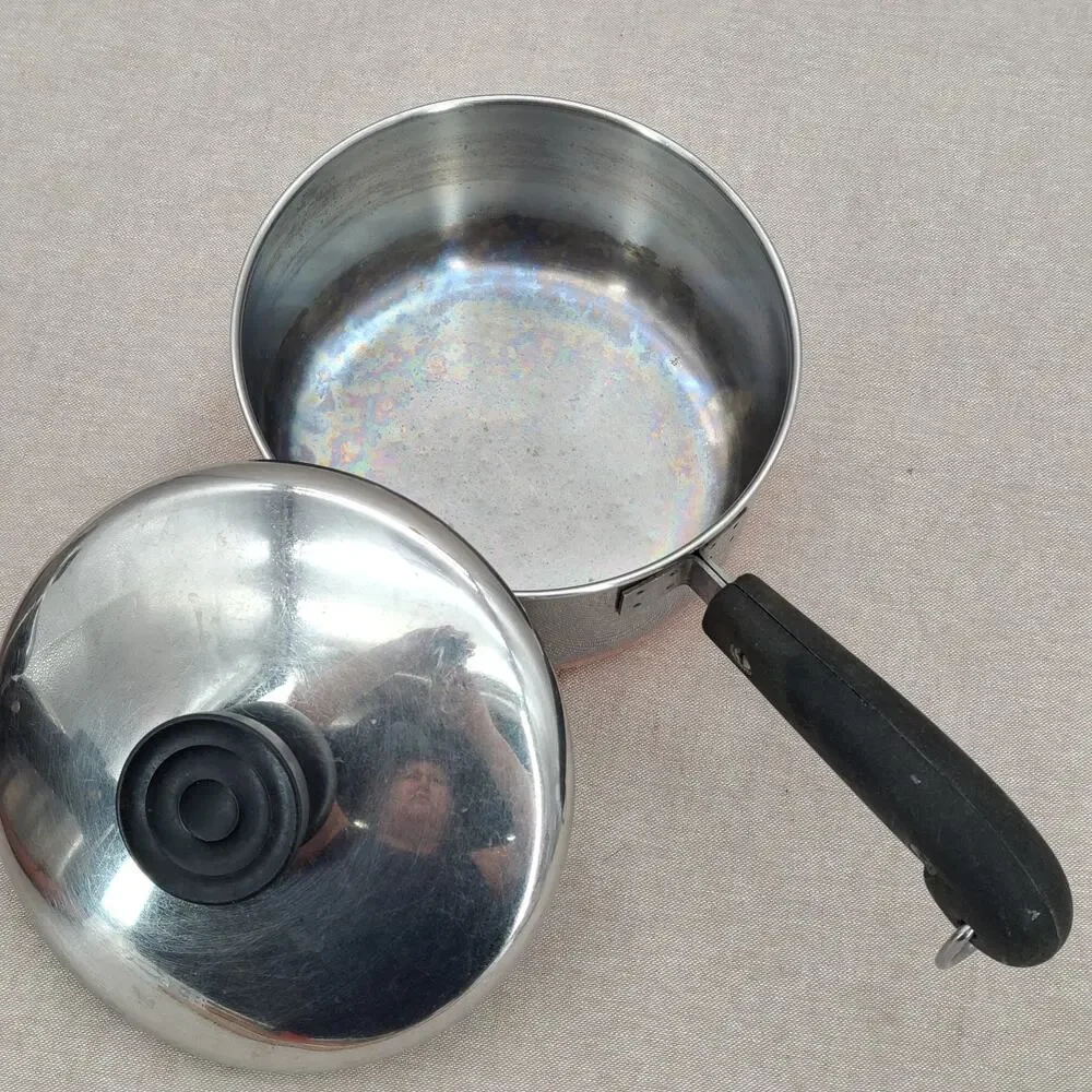 VTG Revere Ware 6+ Piece Saucepan Set with Lids - Copper Pre-1968 Process Patent